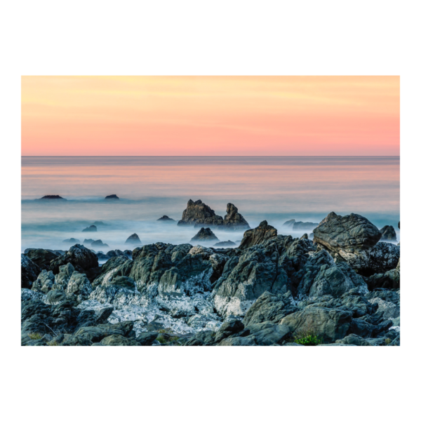 Sunrise along the Kaikoura coastline