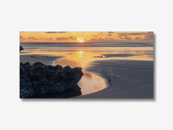 Sunset Beach, Port Waikato Canvas